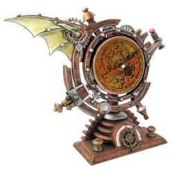 Wohnaccessoire Dekoartikel Alchemy Gothic Time Chronambulator Mantle Uhr