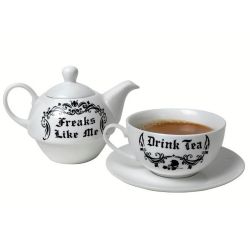 Freaks Like Me Drink Tea Trivet Coaster Alchemy Gothic England 