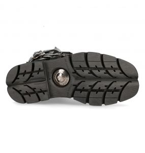 Bottes New Rock Comfort Light en Cuir Itali et Nomada Noirs