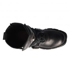 Bottes New Rock Comfort Light en Cuir Itali et Nomada Noirs