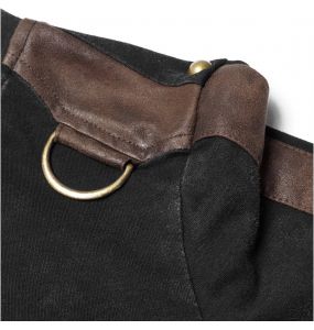 Black and Brown Long Sleeves 'Nautilus' Top