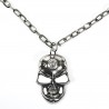 Skull Silver Pendant with Chain