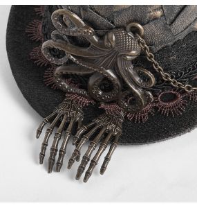 Steampunk 'Kraken' Mini Top Hat