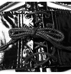 Serre-Taille Gothique 'Black Cage' Noir