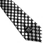 Cravate Satinée 'White Dots'