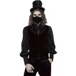 Masque 'Hamlet' en Velours Bordeaux