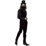 Masque 'Hamlet' en Velours Bordeaux