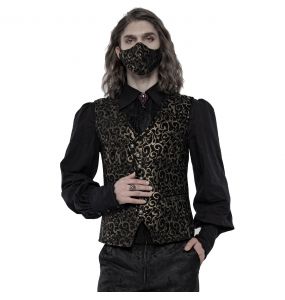 Masque 'Alchemist' en Jacquard Noir et Or