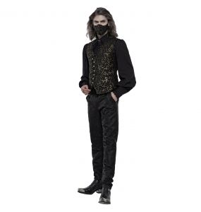 Masque 'Alchemist' en Jacquard Noir et Or
