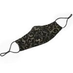 Masque 'Alchemist' en Jacquard Noir et Or