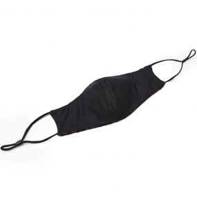 Black and Red Jacquard 'Alchemist' Face Mask