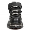 Black Itali and Nomada Leather New Rock Metallic Shoes