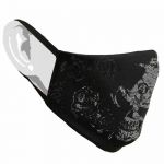 Black 'Fallen Lace' Face Mask