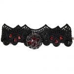 Choker 'Red Ruby' Noir et Rouge