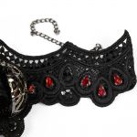 Choker 'Red Ruby' Noir et Rouge