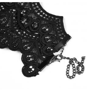 Choker 'Red Ruby' Noir et Rouge