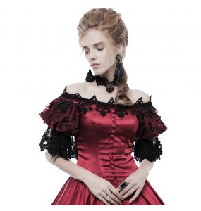 Choker 'Red Ruby' Noir et Rouge