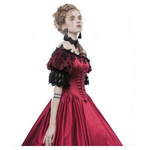 Choker 'Red Ruby' Noir et Rouge