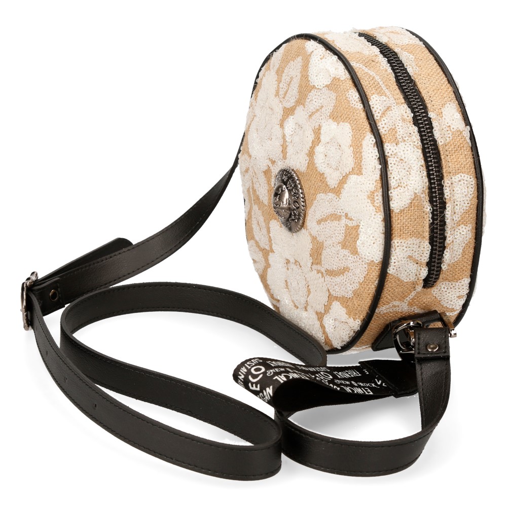 Mother of Pearl Floral Round Shoulder Bag by New Rock • the dark store™