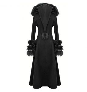 Manteau à Capuche 'Black Frozen' Noir