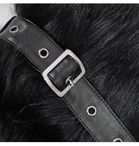 Manteau à Capuche 'Black Frozen' Noir