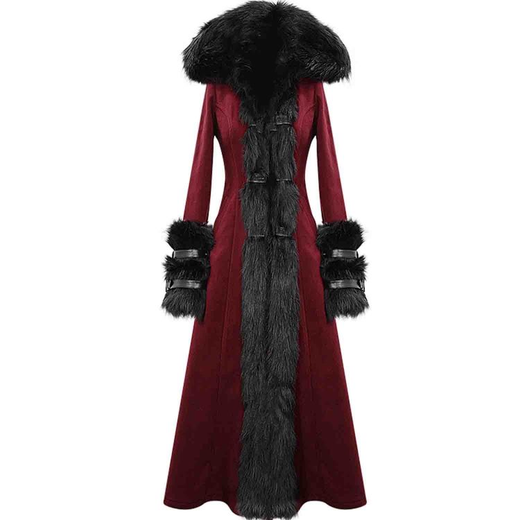 Dark Red Winter Coat On 59 Off, Red Black Winter Coat