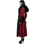 Manteau à Capuche 'Red Frozen' Rouge et Noir