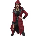Red 'Assassins Creed' Females Hooded Jacket