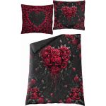 Single Duvet Cover 'Bleeding Heart' with Pillowcases