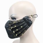 Black 'Copper Pinned' Face Mask