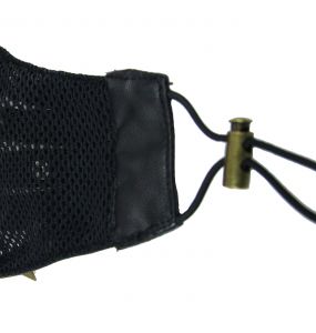 Black 'Copper Pinned' Face Mask