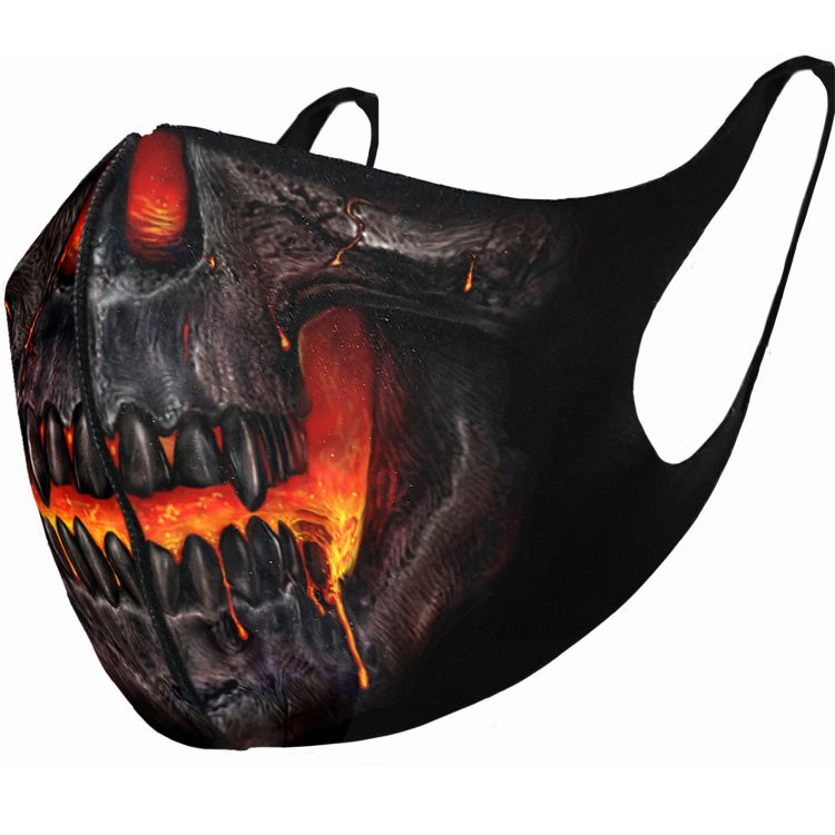 Masque 'Skull Lava' Noir