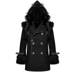 Black 'Soldier' Hooded Winter Jacket