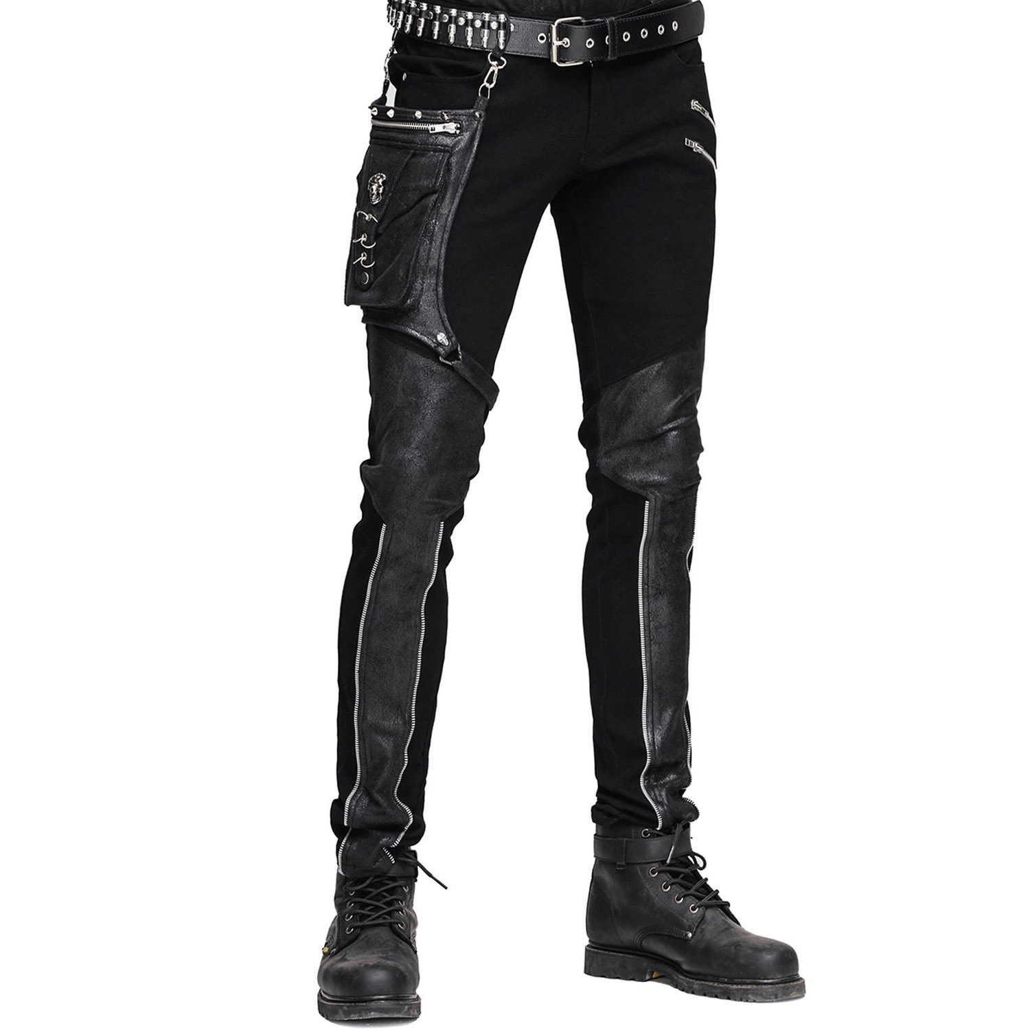 Black 'Dark Punk' Male's Pants by Devil Fashion • the dark store™