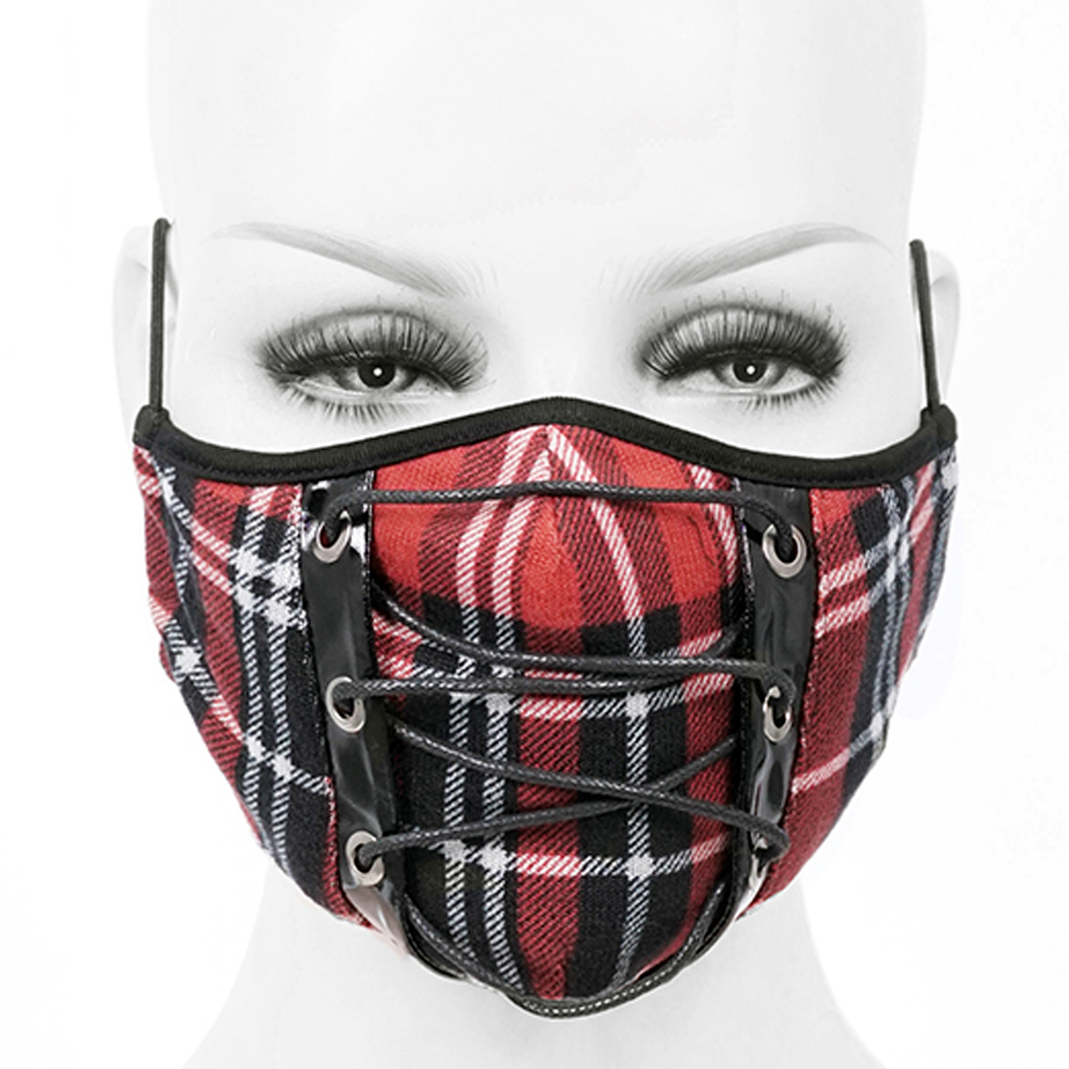 Details about   Plaid Mask Adult Unisex Mask Mask Plaid Red Mask Handmade Mask 