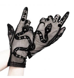 Black 'Snake' Gloves