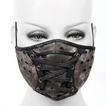 Masque Lacé sur le Devant Noir et Marron
