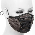 Masque Lacé sur le Devant Noir et Marron
