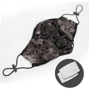 Masque Lacé sur le Devant Noir et Marron