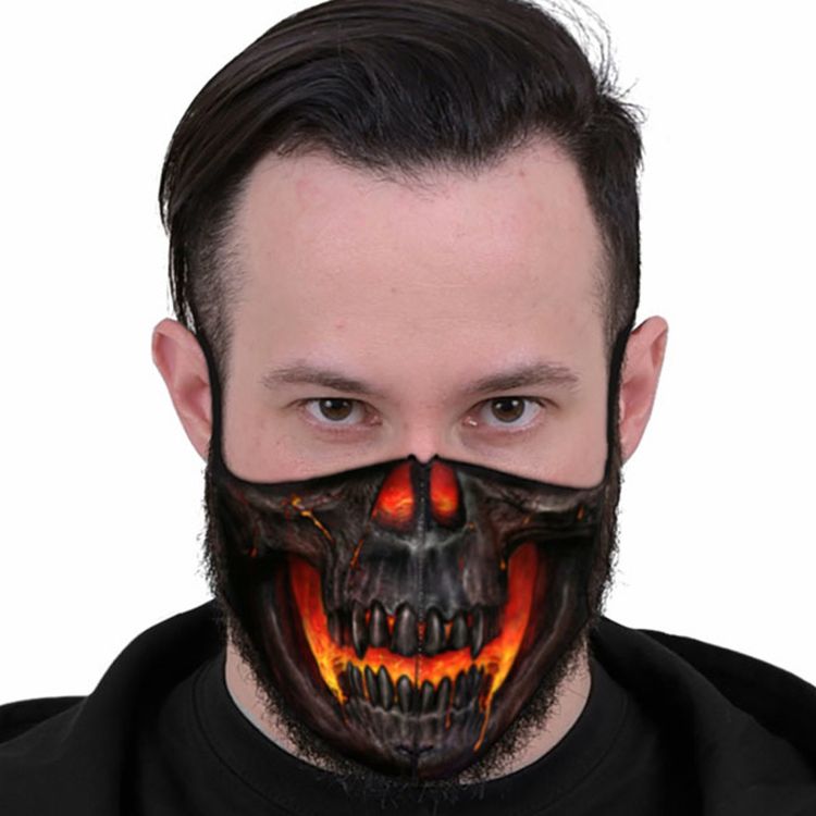 Masque 'Skull Lava' Noir