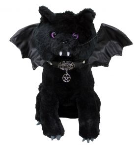 Black 'Bat Cat' Plush Cat