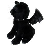 Black 'Bat Cat' Plush Cat