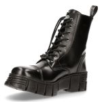 Black Antik Leather New Rock Wall Boots 