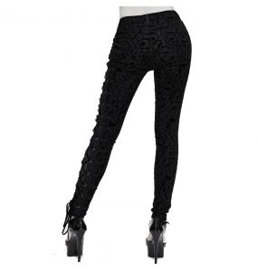 Black 'Cyber Game' Slim Pants