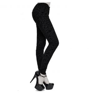 Black 'Cyber Game' Slim Pants