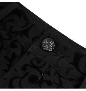 Black 'Cyber Game' Slim Pants