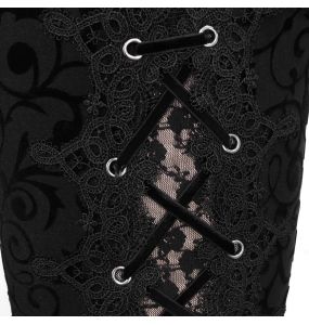 Black 'Cyber Game' Slim Pants