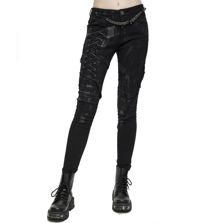 Black Denim 'Wasteland' Female's Pants