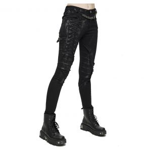 Black Denim 'Wasteland' Female's Pants