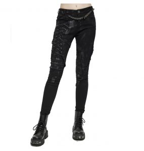 Pantalon 'Wasteland' Noir pour Femmes